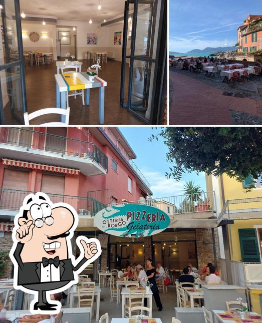 Gli interni di Pizzeria osteria del Borgo