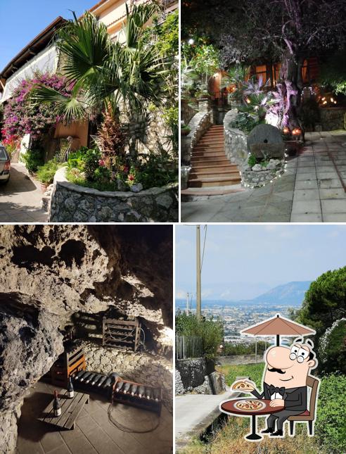 Puoi goderti l'aria fresca da seduto all'esterno di Agriturismo La Grotta