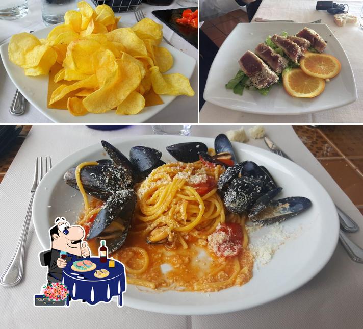 Sashimi al La Caletta ristorante sul lago