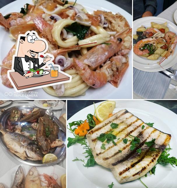 Scampi al Ristorante Lo Scoglio