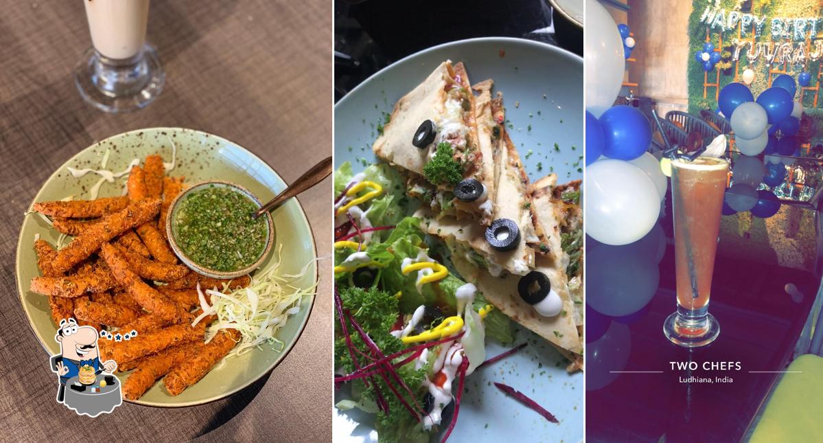 Food at Chipmunks & Two chefs