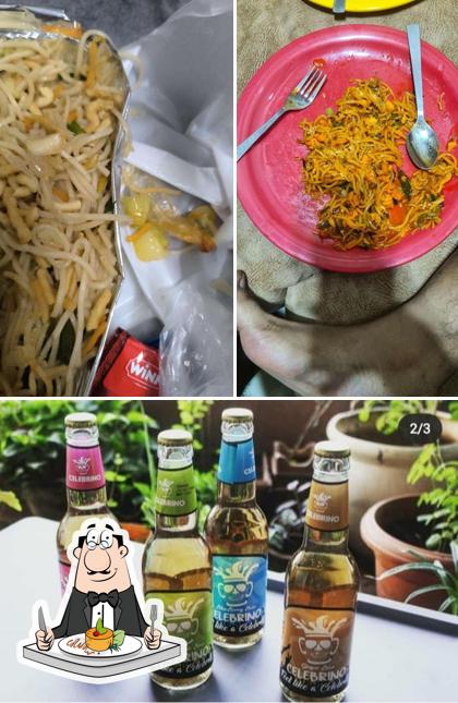 The photo of food and beer at Shree Sai Chinese