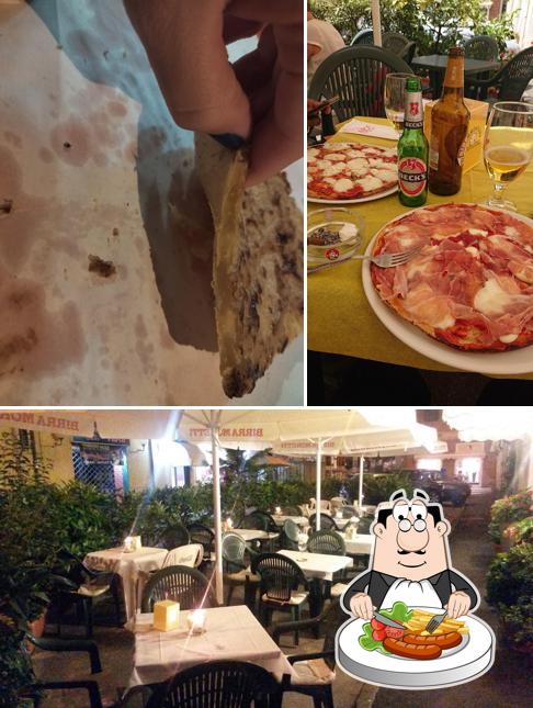 La cibo e interni del ristorante