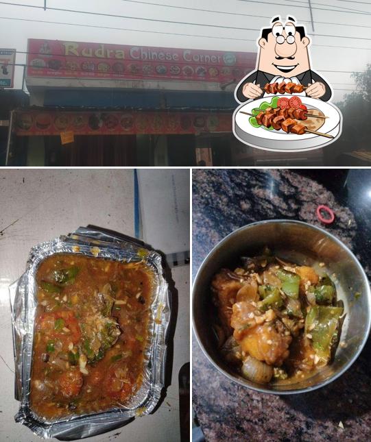 The image of Rudra chinese corner’s food and exterior