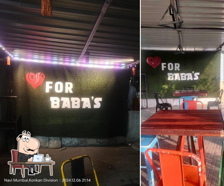 The interior of Baba's kitchen
