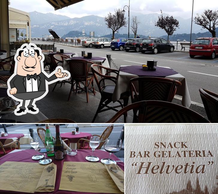 Gli interni di Helvetia Ristorante
