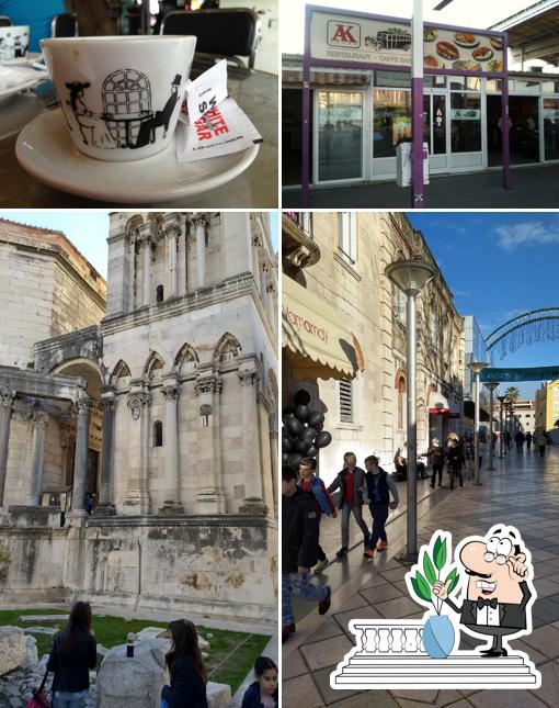 Goditi la vista dall'area esterna di Fast Food Caffe Kolodvor