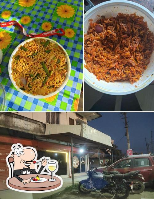 The restaurant's food and exterior