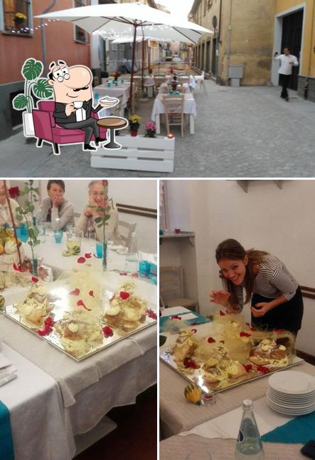 Gli interni di Osteria San Marco