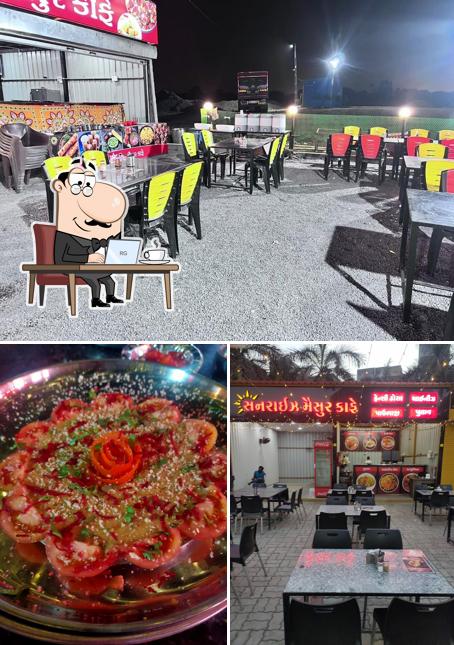 This is the photo depicting interior and food at Sunrise Maisur Cafe