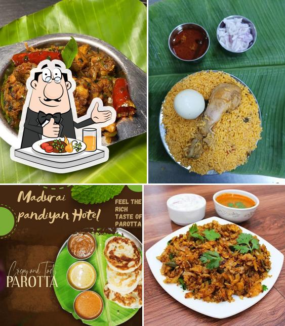 Food at Madurai Pandiyan Hotel(மதுரை பாண்டியன் ஹோட்டல்)
