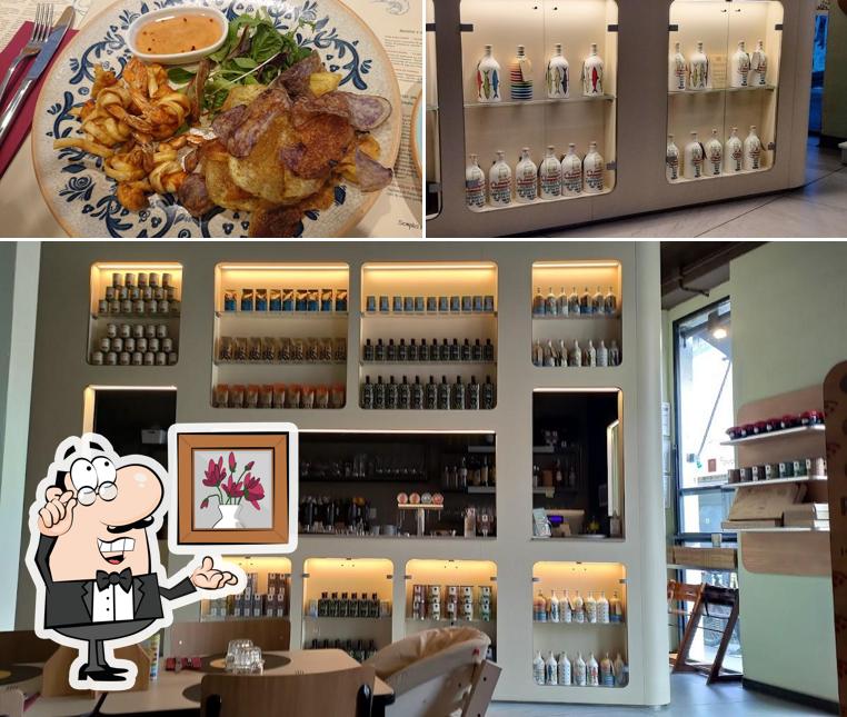 Mamma Farina si caratterizza per la interni e cibo