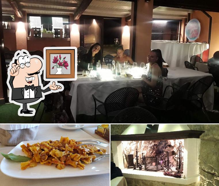 Guarda la foto che raffigura la interni e tavolo da pranzo di Ristorante La Rocca