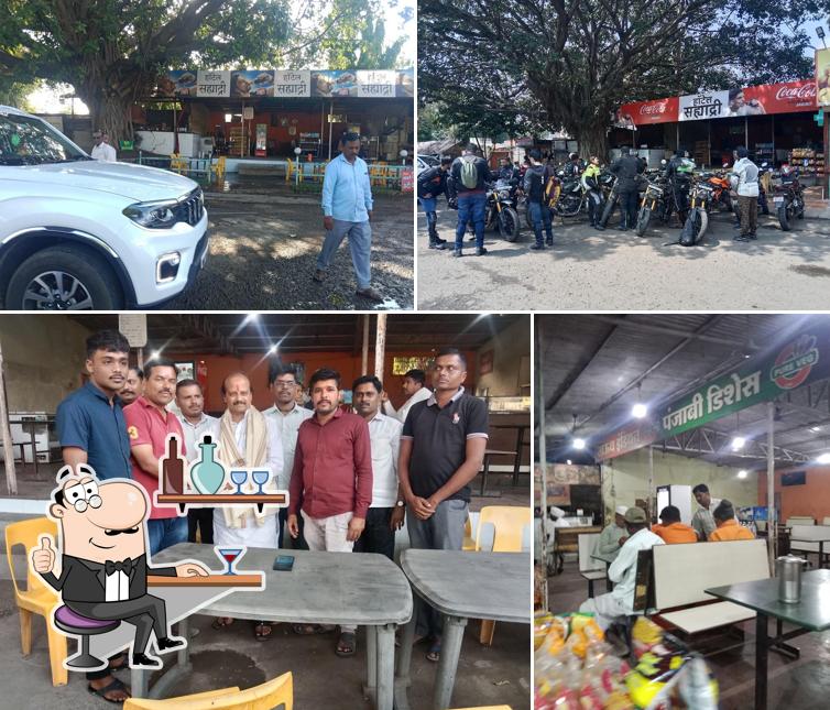 Among various things one can find interior and exterior at Hotel Sahyadri Pure Veg