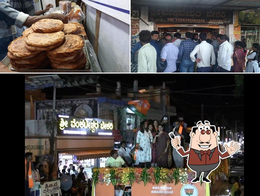 Among various things one can find food and bar counter at Sri Venkateshwara Bakery (Dilpasand Bakery)