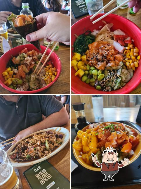 Comida em Fome de sushi