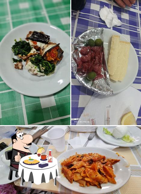 Piatto di formaggi al Trattoria Romano Gaetano