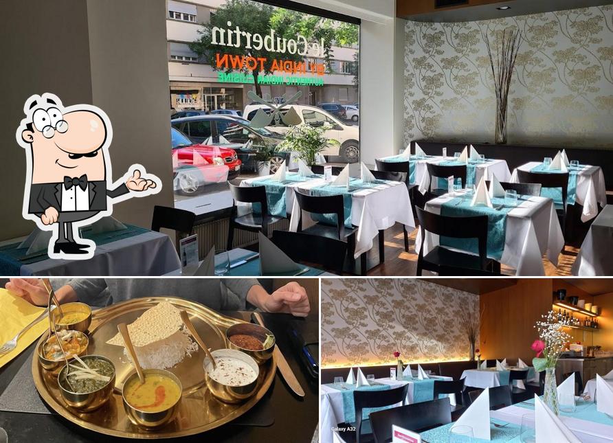 Tra le diverse cose da INDIA TOWN RESTARAUNT Authentic indian cusine si possono trovare la interni e cibo