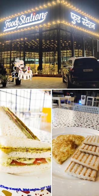 Check out the image depicting food and exterior at Food Station (The Best Restaurant)
