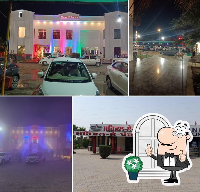 Enjoy the view at the outside area of Mehfil-E-Punjab Dhabba