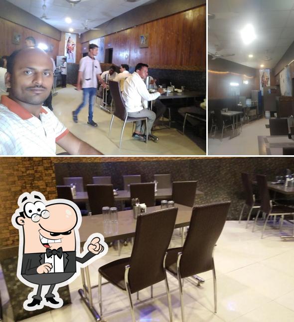 The interior of Saffron Veg Restaurant