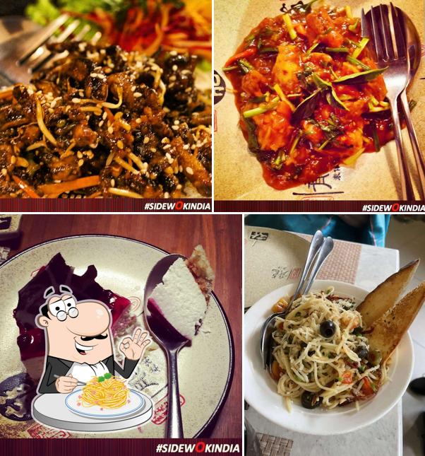 Spaghetti carbonara at Sidewok + Fez Restaurant