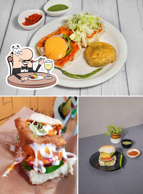 Food at Boleto Vadapav