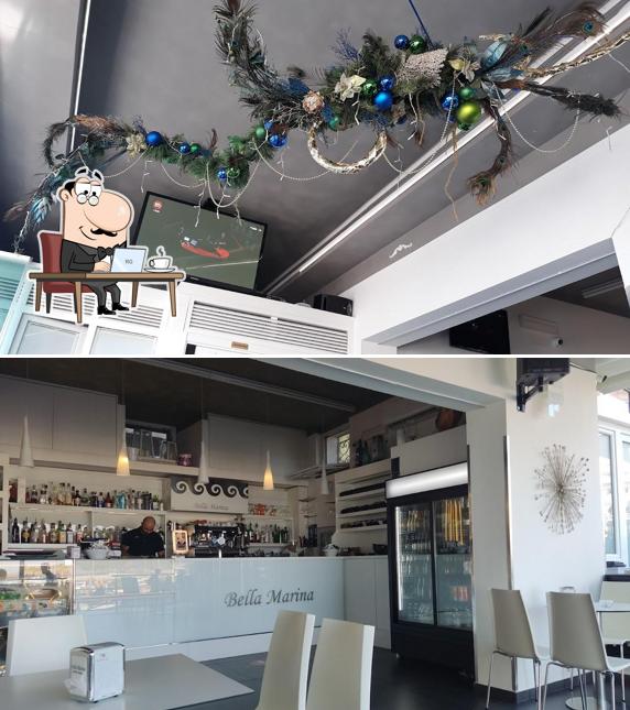 Gli interni di Bar Bella Marina