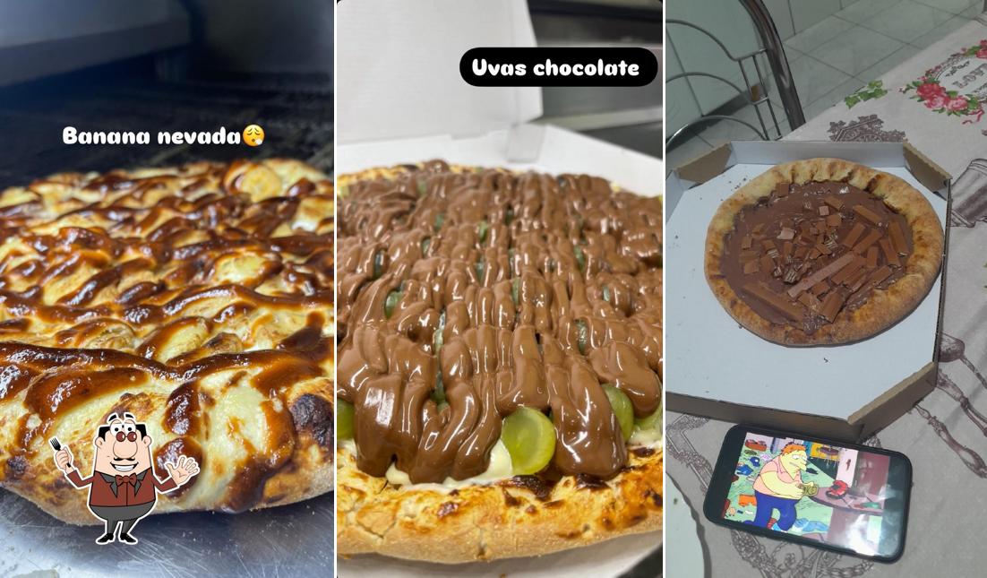 Comida em Diones pizza e esfihas