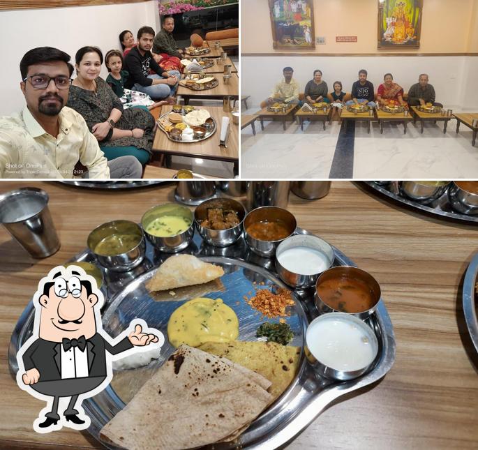 This is the photo showing interior and food at Hotel Prasadalay
