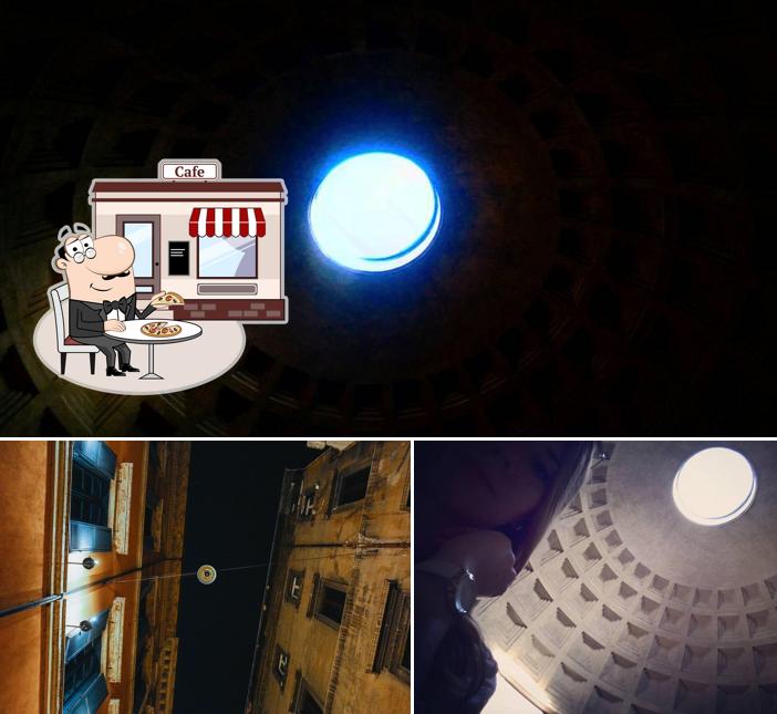 Curiosa tra la parte esterna di Agrippa al Pantheon