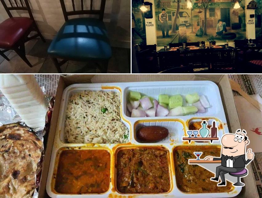 Among various things one can find interior and food at Mirch Masala Restaurant