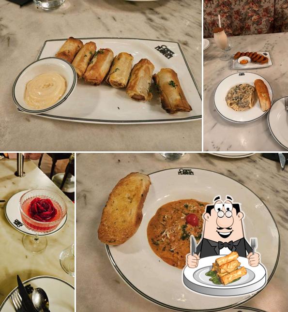 Spring rolls at Cafe De Flora