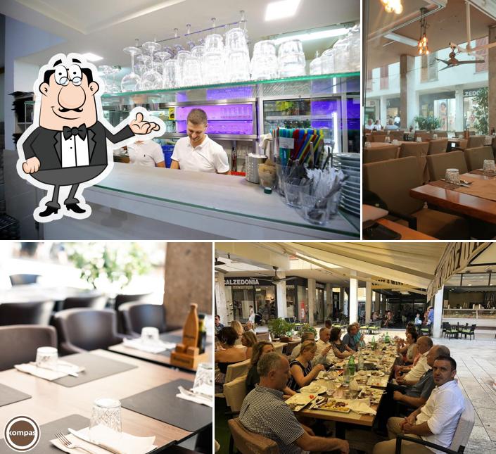 Gli interni di Restaurant Kompas