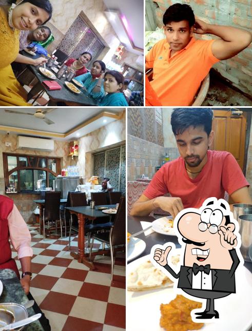 The interior of Om Restaurant