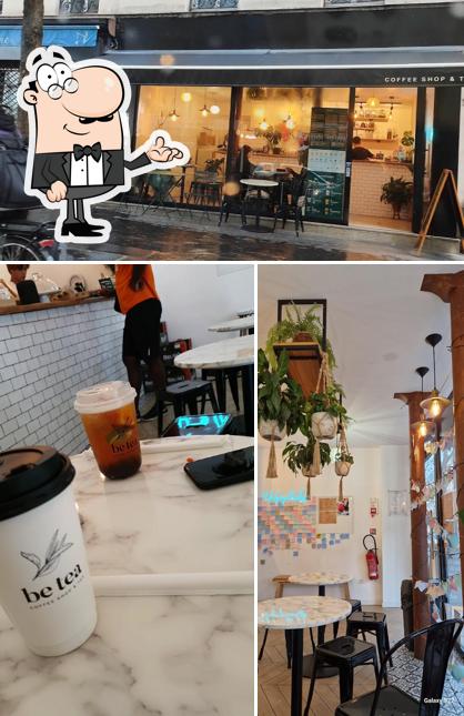 Installez-vous à l'une des tables de Be Tea