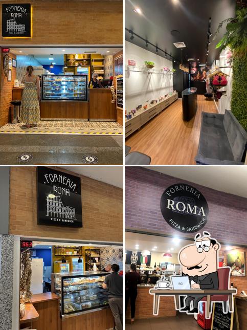 O interior do Forneria Roma