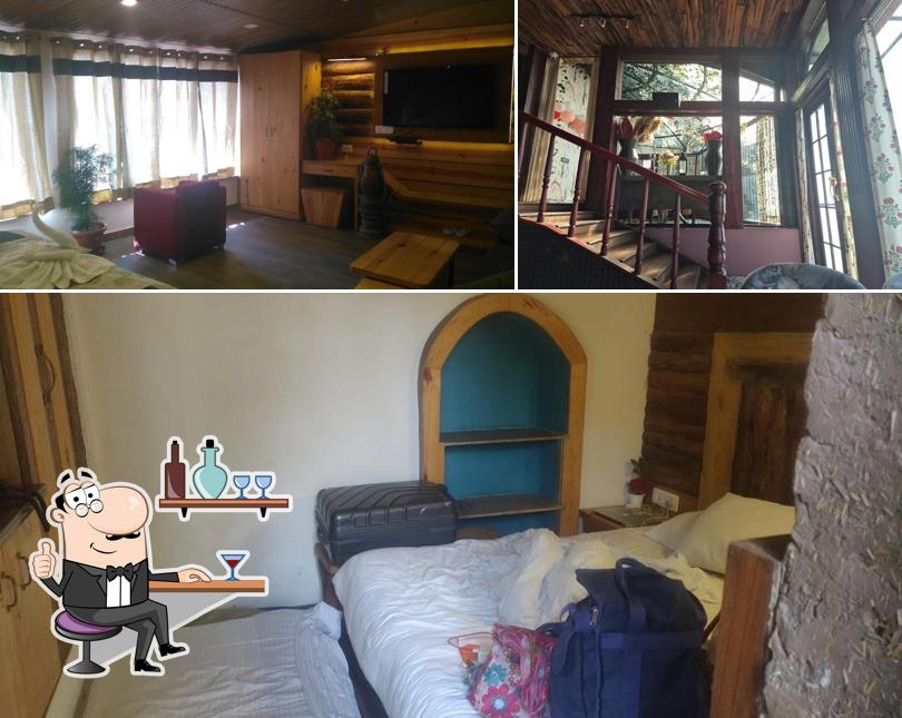 Take a seat at one of the tables at Jharipani Castle