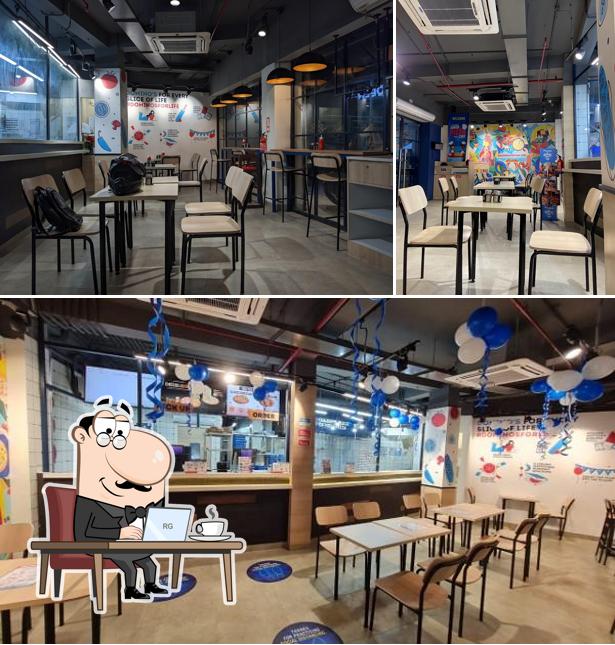 The interior of Domino's Pizza Ranipool, East Sikkim