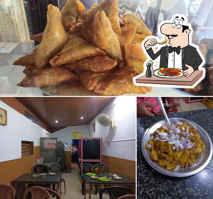 Take a look at the picture displaying food and interior at HOTAL TAJ FAST FOOD