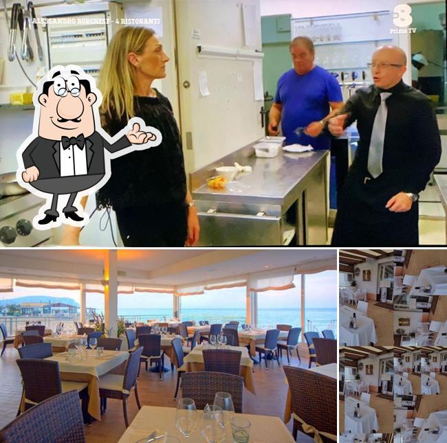 Dai un’occhiata alla immagine che presenta la interni e tavolo da pranzo di Ristorante Bebo's