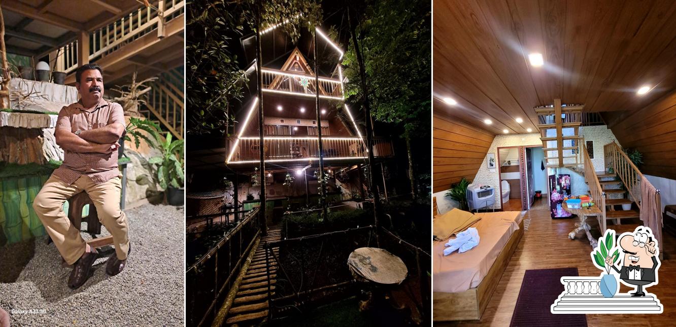 Enjoy the view at the outside area of Bodhi Hut (Premium Hut Stay ,Vythiri ,Wayanad)