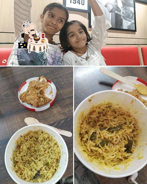 The picture of KFC’s food and interior