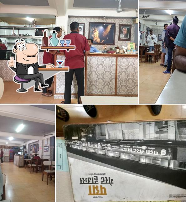 Take a seat at one of the tables at Padma Guest House