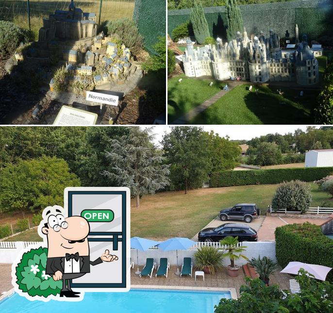 Jetez un coup d’œil à la zone extérieure de Logis Hôtel Chez Terrassier