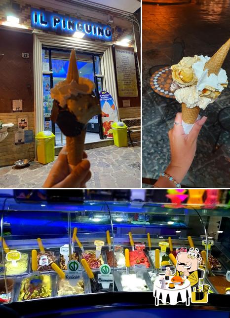 Cibo al ll Pinguino Gelateria Gaeta