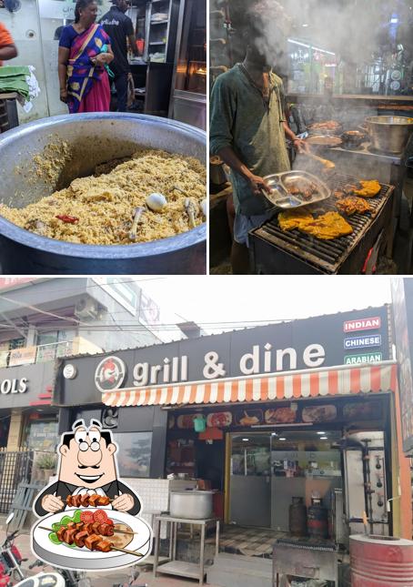 Check out the image depicting food and exterior at Grill And Dine