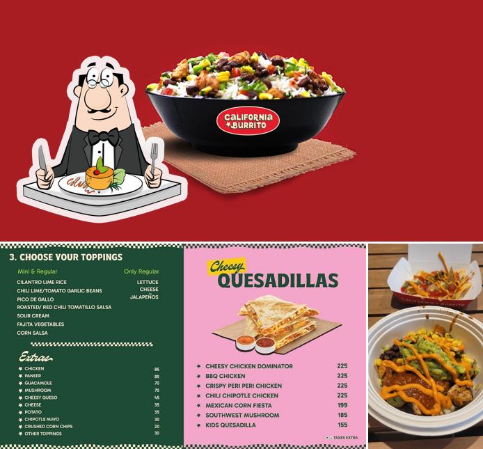Food at California Burrito Mexican Kitchen @ Porur