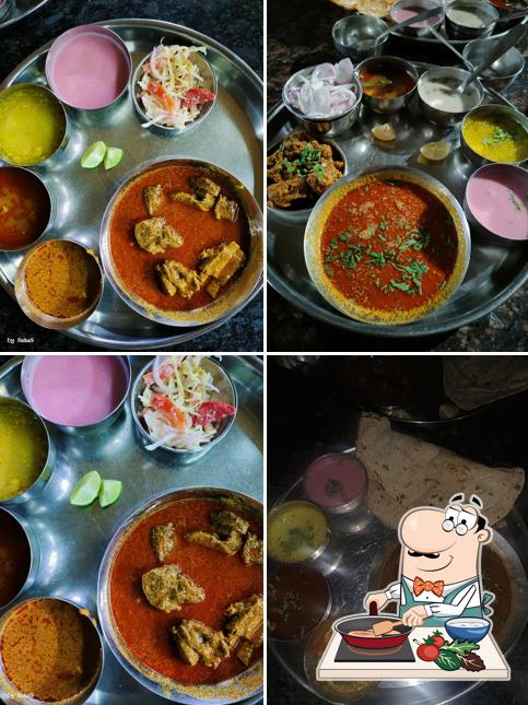 Chicken curry at Hotel sakshi