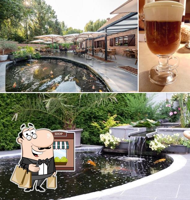 La extérieur et bière du restaurant